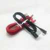 Enchufe lateral de codo doble tipo C en ángulo recto USB para línea de datos de 8p Línea trenzada de carga rápida Apple Power Bank Línea Corta