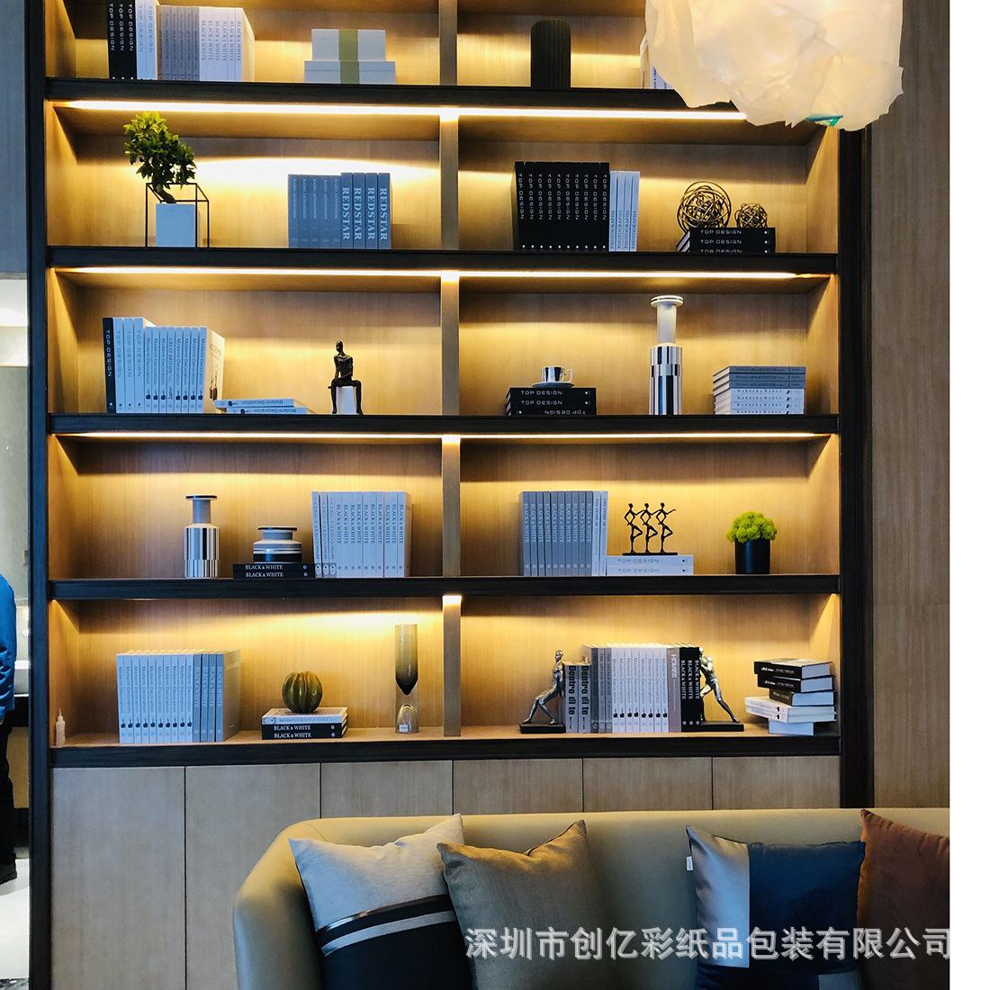 创亿彩样板房装饰书高端仿真书陈列书橱窗摆件