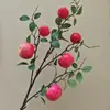 Ramas de Frutas Simuladas para Nochevieja Ramas de Manzana y Granada Simuladas Ramas de Fruta de Caqui Caqui Ruyi Fa Cai Fruta Ramas de Durazno