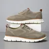 2025 Novos Sapatos Casuais Masculinos Leves de Renda com Cadarço Transfronteiriços Respiráveis Fly-Knit Tamanho Grande Mocassins Masculinos