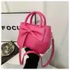 Bolsa Pequena com Laço para Mulheres 2024 Primavera Nova Estilosa Bolsa Saco Design de Nicho Feminina Bolsa de Ombro