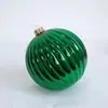 Decoraciones Navideñas Transfronterizas Bolas de Calabaza Electroplateadas de 12 cm Arreglo de Escena de Fiesta Adornos Colgantes Bolas Colgantes Bolas de Plástico
