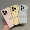 Capa de Celular com Design West Highland de Bolinhas em Formato de Coração Lateral para Apple 17 Pro Max, Alto Valor Estético para Meninas, Huawei Pura 90