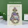 [Serie Hangzhou] Creativos Pegatinas Magnéticas Estereoscópicas de Madera para Refrigerador Ciudades Atracciones Turísticas Populares Souvenirs Culturales y Creativos