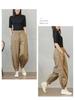 Comércio Exterior Japão e Coreia do Sul Original Único Corte de Exportação Etiqueta Calça Rabo de Peixe Feminina Ferramentas Japonesas Solta Casual Pacote Calça Bloomer Calça Harlan