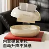 Caja de Pañuelos de Alta Calidad Hecha de Material ABS para Uso Doméstico, Adecuada para Encimeras de Baño e Instalación en Pared, con Resorte Incorporado y Diseño sin Taladro
