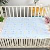 Cambiador de Pañales para Bebé, Colchón Impermeable Infantil, Cambiador de Pañales Absorbente de Algodón Puro para el Hogar, Transpirable, Lavable, Delgado, Antifugas, Amigable con la Piel