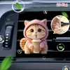 Lindo Clip de Perfume para Ventilación de Coche de Gato Gatito Acrílico Decoración de Coche Accesorio de Interior Adorno de Fragancia