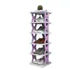 Estantería Plegable sin Instalación Zapatera Simple para Habitación Interior Hogar Almacenamiento Zapatera Armario Plegable Simple