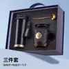 Set de Regalo Empresarial, Estilo Lujo Accesible Taza de Bronce, Recuerdo, Regalo con Logo Personalizado, Regalo Práctico para Clientes y Empleados