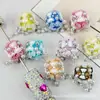 Flor de Rosa Resistente Transfronteriza Lazo Borla Diamantes de Imitación Bola Bolígrafo de Cuentas DIY Llavero de Teléfono Cuentas Sueltas Accesorios de Joyería