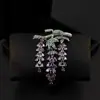 Broche de Espada Full Diamond Brillante de Trabajo Pesado Lujo Ligero para Mujer Nicho de Gama Alta Único Hermoso Pin Accesorios para Abrigo Chaqueta
