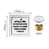 Ralo de Piso de Aço Inoxidável Antiodor Banheiro Cozinha Filtro Varanda Tampa de Ralo de Piso Dn505 Ralo Magnético