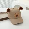 Gorra de béisbol para niños, nueva, venta al por mayor, comercio exterior, gorra de hip-hop con orejas de oso de dibujos animados, gorra de protección solar de verano