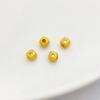 Cuentas espaciadoras cuadradas de circonita con incrustaciones de oro mate conservador del color envuelto en oro de 18 quilates, cuentas sueltas, material para accesorios de joyería de pulsera y collar DIY