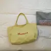 Bolsa de Lona Estilo Novo Verão 2026, Grande Capacidade, Bolsa Tote Estilosa e Simples, Bolsa de Tecido para Estudante, Bolsa Tote de Ombro Único
