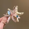 """Estrella de Mar en Primavera" Flores de Primavera y Verano Pasador de Estrella de Mar Estilo Vacacional Delicado Dulce Atmósfera de Película Accesorios para el Cabello"""