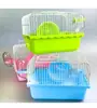 Jaula de hamster de jardim pequena portátil para levar gaiola de animal de estimação villa urso dourado roda de corrida brinquedo suprimentos fábrica atacado banca