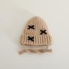Chapéu de bebê Outono e inverno Chapéu de lã de bebê Bowknot Chapéu de malha de tesouro masculino e feminino Chapéu de malha de bebê de inverno