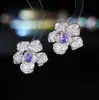 Pendientes Pesados de Mariposa con Zirconia Plateada y Gotas de Agua Pendientes Estilo Corte Retro Pendientes de Moda Versátiles Sentido de Lujo Ligero de Alta Gama