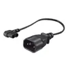 Tipo de produto 10A plug para oito caudas dois furos dobrado lateralmente cabo de alimentação IEC 320 C14 para C7 linha de conversão dobrada lateralmente