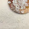 Anillo de Perla Accesorios DIY Espaciador Hueco Forma de Corazón Estrella de Cinco Puntas Luna Perlas Sueltas Parche Cadena para Teléfono Uñas Espaciador