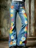 Pantalones de Campana Estilo Nuevo para Mujer, Pantalones Largos de Mezclilla Sintética, Punk Retro, Comercio Exterior, Ropa de Mujer Amazon, Venta Caliente en Sitio Independiente