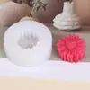Ambientador de Aire para Coche Gypsum Margarita Molde para Pastel de Luna Gelatina Peonía Velas Difusor Adorno Molde de Silicona