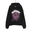 Marca Americana Tendência Sp5Der-555-555 Conjunto de Moletom com Capuz e Calça Estampado de Estrelas para Homens e Mulheres, Atacado do Fabricante