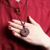 Colgante de cinabrio, arena dorada púrpura, amuleto del año del zodiaco dragón, colgante de moneda de dinero Shangui natural auténtico, cinabrio