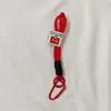 Corda de nylon colorida corda trançada mochila outdoor cordão chaveiro pingente mosquetão bolsa para celular cordão de mão pingente