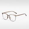 M3721 Montura de gafas para celebridades de Internet, montura de marco grande liso anti-luz azul, estilo coreano, color verde militar, tr90, montura de gafas lisas de moda, venta al por mayor