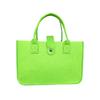 Bolso de mano de fieltro grueso con hebilla de color sólido, bolso de compras de gran capacidad, bolso de regalo de mano, bolso de fieltro personalizado