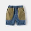 Calças jeans para meninos quinta 2024 calças de verão atacado moda masculina shorts jeans bebê casual calças médias moda