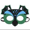 Máscara de Ojos de Fieltro de Dinosaurio Mascarada Decoración Navideña Tela No Tejida Niños Máscara DIY Máscara de Halloween