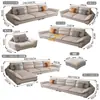 2025 Nuevo Sofá Minimalista Italiano Anti-Arañazos de Gato Sofá de Tela Tecnológica Sala de Estar Combinación Grande y Pequeña de Esquina con Chaise Longue