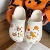 Sapatos furados infantis Baotou verão dois usos pai-filho casa banho antiderrapante meninos e meninas bebê sandálias de praia mulheres