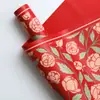 Papel de Pluma Brillante Rosa Victoria Jardín de Flores Papel de Regalo Papel Ouya Impermeable Opp Floristería Materiales Florales