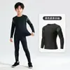 Uniforme de Baloncesto Infantil Youyou Ropa Interior Ajustada para Niñas Fitness Ropa de Secado Rápido Ropa de Entrenamiento de Yoga Conjunto Deportivo Otoño e Invierno