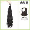 Rabo de Cavalo Falso Cabelo Longo Infantil Imitação Natural Pedaços de Cabelo Amarrar Baixo Amarrar Qi Doce Menina Micro Enrolado Rabo de Cavalo Duplo