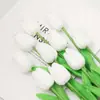 Flores Tulipa Artificiais de PU, Toque Mini Realista, Sensação de Alto Padrão, Adequado para Casamento e Decoração de Casa, Flores Artificiais para Arranjo de Cena Realista