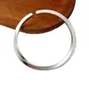 Pulsera Patrón Bucle de Mobius Estilo Chino Nuevo Retro Nicho Sólida Abierta Pulsera para Niños y Niñas Pulseras de Pareja
