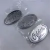 Letrero con Logo en Relieve con Tornillos Aleación Fundición a Presión Galvanizado Brillante Decoración de Coche Muebles Ovalado Placa de Nombre Incrustada