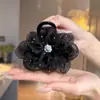 Pinza para el Cabello de Malla Burbuja de Nube para Mujer 2023 Nuevo Pinza de Tiburón Grande con Pluma Accesorio para el Cabello Pasador Lazo