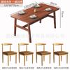 Mesa de comedor para el hogar, apartamento pequeño, mesa de comedor para alquiler, moderna y sencilla, mesa de comedor rectangular para restaurante, mesa de comedor y silla combinadas