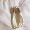 Funda Simple para Teléfono Móvil Estilo Ins Correa Corta para la Mano Correa de Muñeca de Color Claro Versátil Cadena para Colgar Llaves y Cámara D