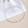 Pulsera de Perlas de Imitación Versátil de Moda Elástica con 26 Letras Pulsera de Perlas para Mujer con Cuentas Venta al por Mayor