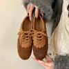 Bailarinas de cordones estilo retro, nueva colección otoño/invierno 2026, suela suave, increíblemente cómodas y fáciles de llevar, zapatos de cordones sencillos