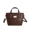 Bolsa Balde de Moda Texturizada Nova Outono e Inverno Design de Nicho 2025 Bolsa Tendência Bolsa Transversal de Ombro Feminina