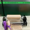 Máquina Dispensadora Manual de Papel de Panal de Abeja de un Solo Eje, Máquina Alimentadora de Papel de Empaque de Papel de Panal Kraft Elástico con Amortiguación